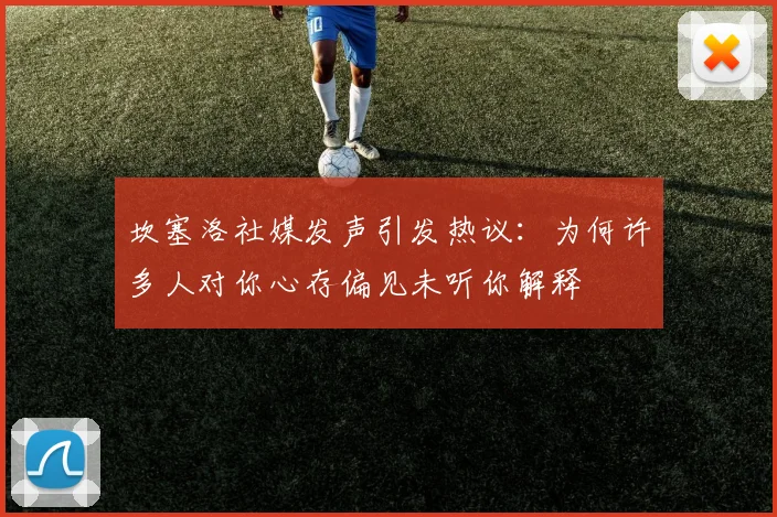 坎塞洛社媒发声引发热议：为何许多人对你心存偏见未听你解释